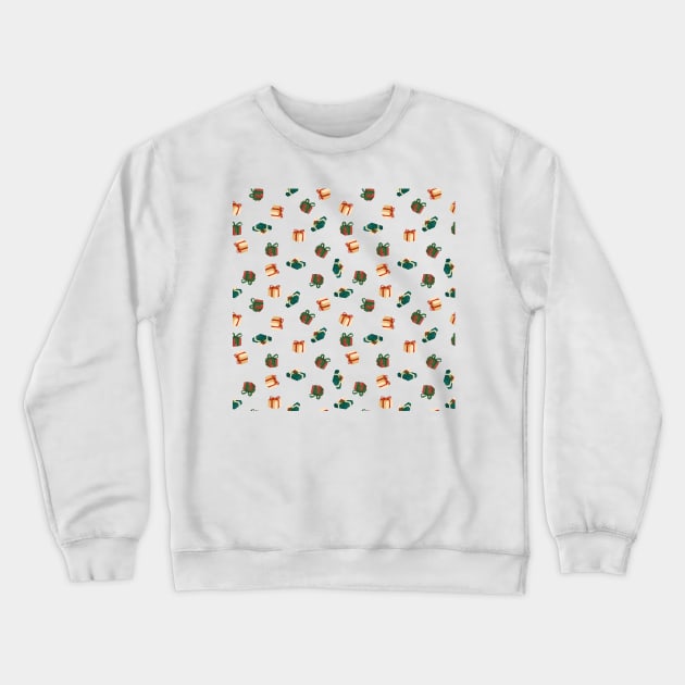 Christmas Gifts Pattern Design 9 Crewneck Sweatshirt by gusstvaraonica